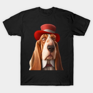 Dapper Basset Hound T-Shirt